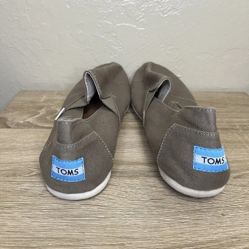 Toms Redondo Slip-On Loafer Flats Women's Shoes Size 9.5 M Dusty Olive
